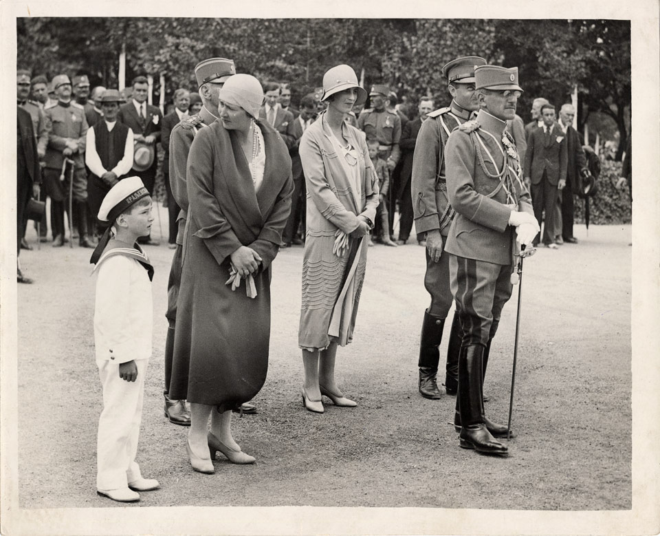 HRH Crown Prince Peter with his parents, TM King Alexander I and Queen Maria