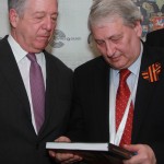 Њ.К.В. Престолонаследник Александар II и др Леонид Решетњиков, директор Руског Института за стратешке студије