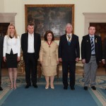 Their Royal Highnesses Crown Prince Alexander II and Crown Princess Katherine with delegation of Military Orthodox Mission headed by Mr Igor Smikov, advisor to the Primate of the Russian Orthodox Church Abroad Metropolitan Hilarion of Eastern America and New York and the head of the Military Orthodox Mission