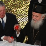 His Royal Highness Crown Prince Alexander II and His Holiness Patriarch Irinej of Serbia