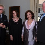 Њ.Е. г-дин Иван Тасовац, министар културе и информисања, г-ђа Бојана Борић – Брешковић, директор Народног музеја, Њ.К.В. Принцеза Катарина и Престолонаследник Александар II