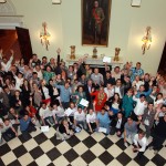 HRH Crown Prince Alexander II, HRH Crown Princess Katherine and Ms Alison Andrews with participants of the Second Belgrade Startup Weekend 