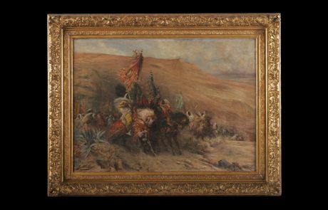 Arab Horsemen, Georges Jules Victor Clairin, 19 ct