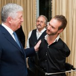 Crown Prince Alexander talking to Nick Vujicic