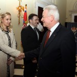 G-din Đurđe Ninković, član Krunskog saveta,g-đa Branislava Dragutinović, potpredsednik Udruženja Kraljevina Srbija, g-din Mario Majstorović, predsednik Udruženja Kraljevina Srbija