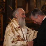 His Holiness Serbian Patriarch Irinej and Crown Prince Alexander