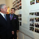 HRH Crown Prince Alexander and Mr. Andrija Šošić, the author, touring the exhibition