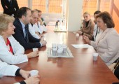 HRH Crown Princess Katherine with associates from her Foundation and management of Clinical center “Zvezdara”