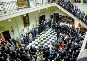 The ceremony at the White Palace was attended by more than 350 guests