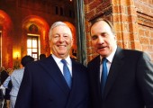 HRH Crown Prince Alexander and Mr. Kjell Stefan Löfven, Prime Minister of the Kingdom of Sweden 