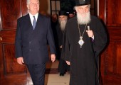 His Royal Highness Crown Prince Alexander and His Holiness Patriarch Irinej of Serbia