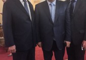 Nj.K.V Prestolonaslednik Aleksandar, prvi potpredsednik vlade Srbije i ministar spoljnih poslova Srbije, Ivica Dačić i stalni predstavnik Srbije u UN Nj.E. Milan Milanović