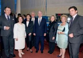 Sal Rezbaez, HRH Crown Princess Katherine, Consul General of Serbia Mirjana Zivkovic, HRH Crown Prince Alexander, Mrs. Betty Roumeliotis and Bob Foresman with guests