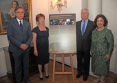 Mr. Branimir Jovanovic, director of the Museum og Nikola Tesla, Mrs. Milica Kesler, curator of the Museum of Nikola Tesla and author of the exhibition and Their Royal Highnesses Crown Prince Alexander and Crown Princess Katherine