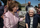 Њ.К.В. Принцеза Катарина са госпођом Савком Гојковић, мајком госпође Маје Гојковић