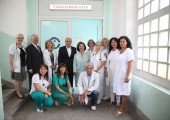 Their Royal Highnesses Crown Prince Alexander and Crown Princess Katherine at the Center for palliative care in Knez selo