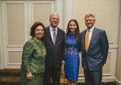 Their Royal Highnesses Crown Prince Alexander and Crown Princess Katherine at the fundraising event at Drake hotel in Chicago