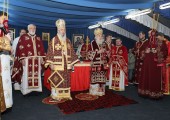 Holy Liturgy officiated by His Holiness Patriarch Irinej of Serbia with His Grace Bishop Jovan of Sumadija