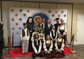 Nj.K.V. Prestolonaslednik Aleksandar i Princeza Katarina, Njegovо Preosveštenstvo Episkop istočnoamerički Irinej i Otac Vasilije Vranić