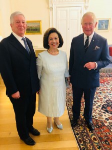 Njihova Kraljevskа Visočanstvа Prestolonaslednik Aleksandar i Princeza Katarina sa Njegovim Kraljevskim Visočanstvom Princom od Velsa