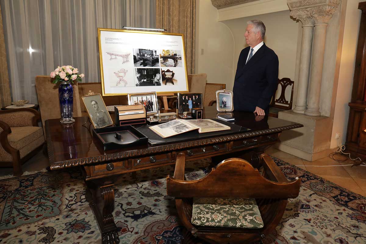 HRH Crown Prince Alexander in the King’s office