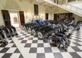 TRH CROWN PRINCE ALEXANDER AND CROWN PRINCESS KATHERINE DELIVER 125 WHEELCHAIRS FOR 10 FACILITIES ACROSS SERBIA