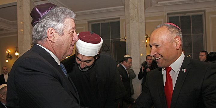 Nj.K.V. Prestolonaslednik Aleksandar i Nj.E. Jozef Levi ambassador Izraela u Srbiji