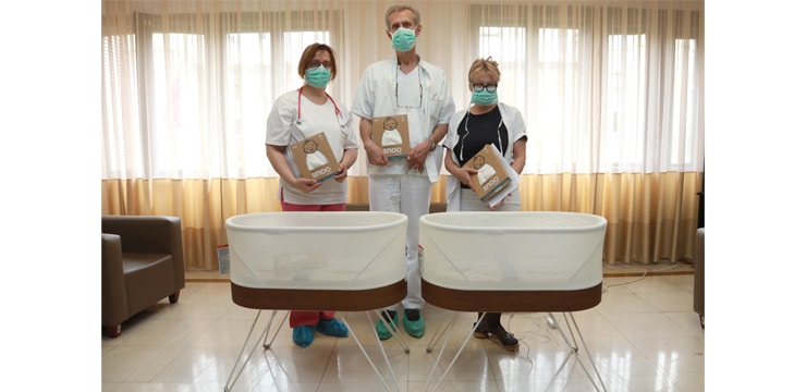 ПРИНЦЕЗА КАТАРИНА ЗАХВАЛИЛА КОМПАНИЈИ „НАЈСРЕЋНИЈА БЕБА“ НА ДОНАЦИЈИ „ПАМЕТНИХ КОЛЕВКИ“ КЛИНИЦИ „НАРОДНИ ФРОНТ“