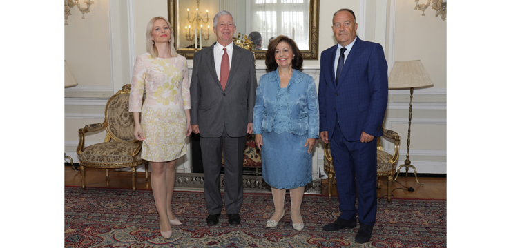 Њ.К.В. Престолонаследник Александар и Принцеза Катарина са министром просвете Републике Србије Њ.Е. г. Младеном Шарчевићем и министарком просвете и културе Републике Српске Њ.Е. г-ђом Наталијом Тривић