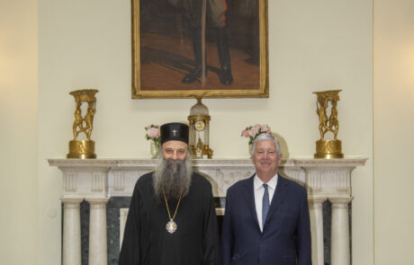 HRH Crown Prince Alexander and Serbian Patriarch Porfirije