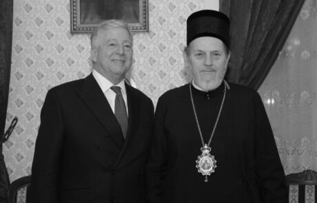 His Grace Bishop Lavrentije and HRH Crown Prince Alexander