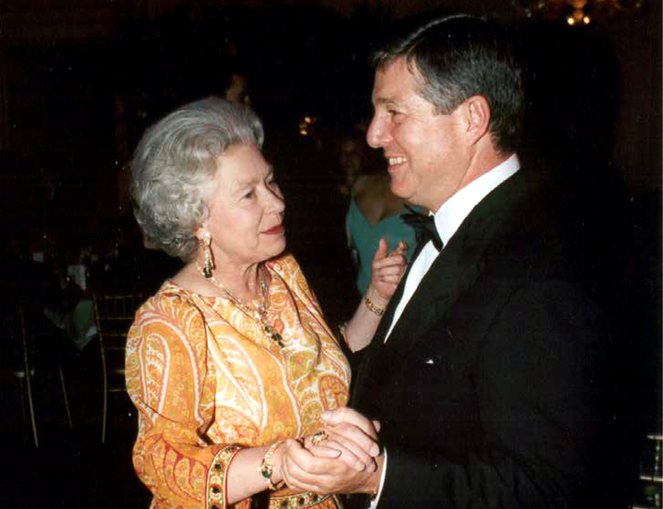 HM Queen Elizabeth II and HRH Crown Prince Alexander, Crown Prince’s 50th birthday, July 17th, 1995, London