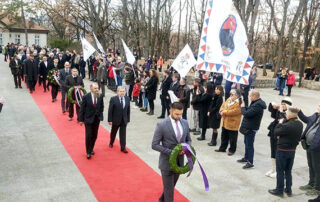 IZLASNICI PRESTOLONASLEDNIKA ALEKSANDRA NA OBELEŽAVANJU DANA DRŽAVNOSTI SRBIJE NA OPLENCU