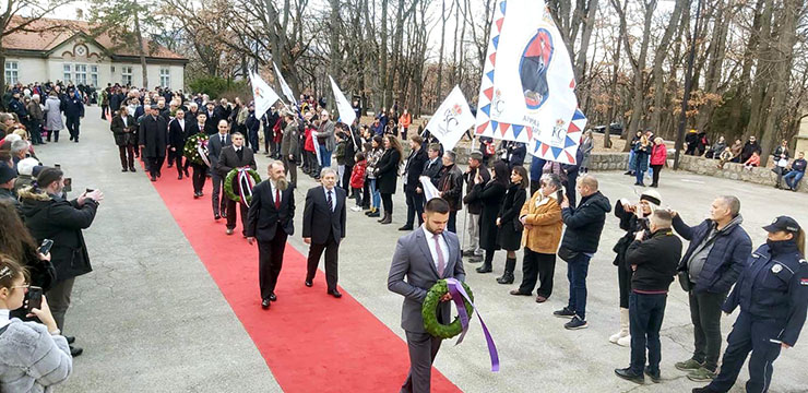 CROWN PRINCE ALEXANDER’S ENVOYS AT MARKING OF THE STATEHOOD DAY OF SERBIA IN OPLENAC
