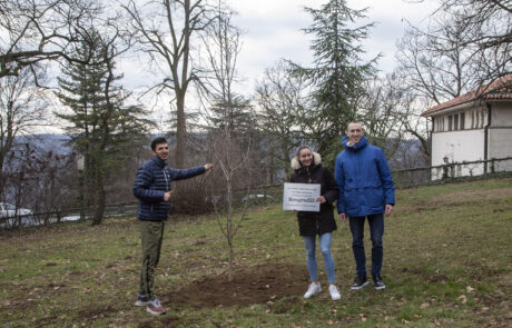 Reprezentativci Srbije u atletici Anja Lukić, Elzan Bibić i Boško Kijanović posadili su memorijalno drvo za Svetsko prvenstvo u dvorani na Kraljevskom kompleksu.