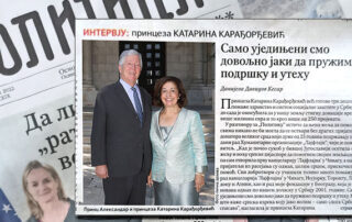 CROWN PRINCESS FOR POLITIKA: "ONLY UNITED WE ARE STRONG ENOUGH TO PROVIDE SUPPORT AND COMFORT"