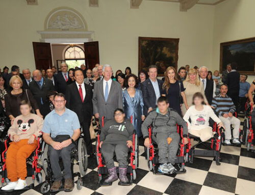 ROYAL COUPLE OF SERBIA DELIVERS WHEELCHAIRS FOR SERBIAN INSTITUTIONS