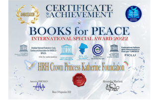 MEĐUNARODNA NAGRADA „КNJIGE ZA MIR“ ZA PRINCEZU КATARINU