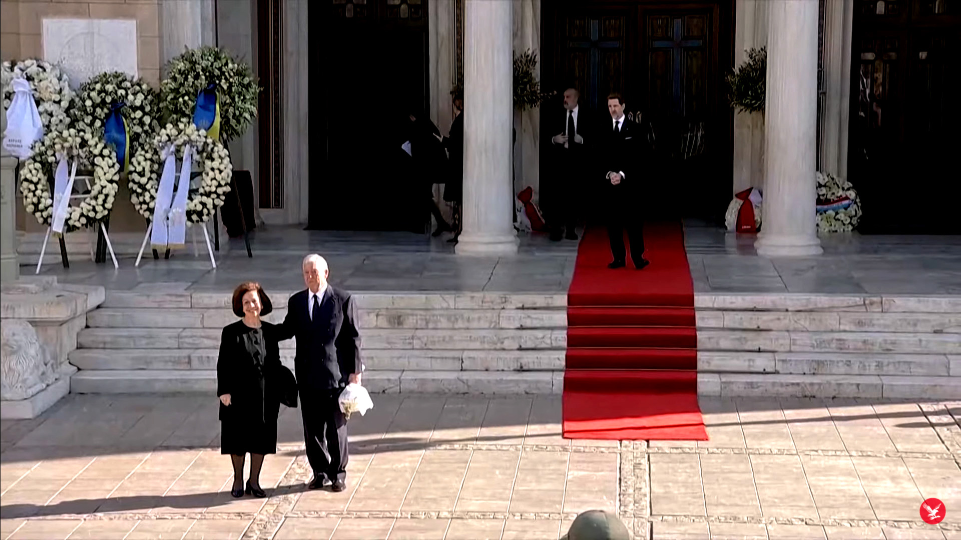 SERBIAN ROYAL COUPLE AT THE FUNERAL OF KING CONSTANTINE II OF GREECE SOURCE The Independent screenshot