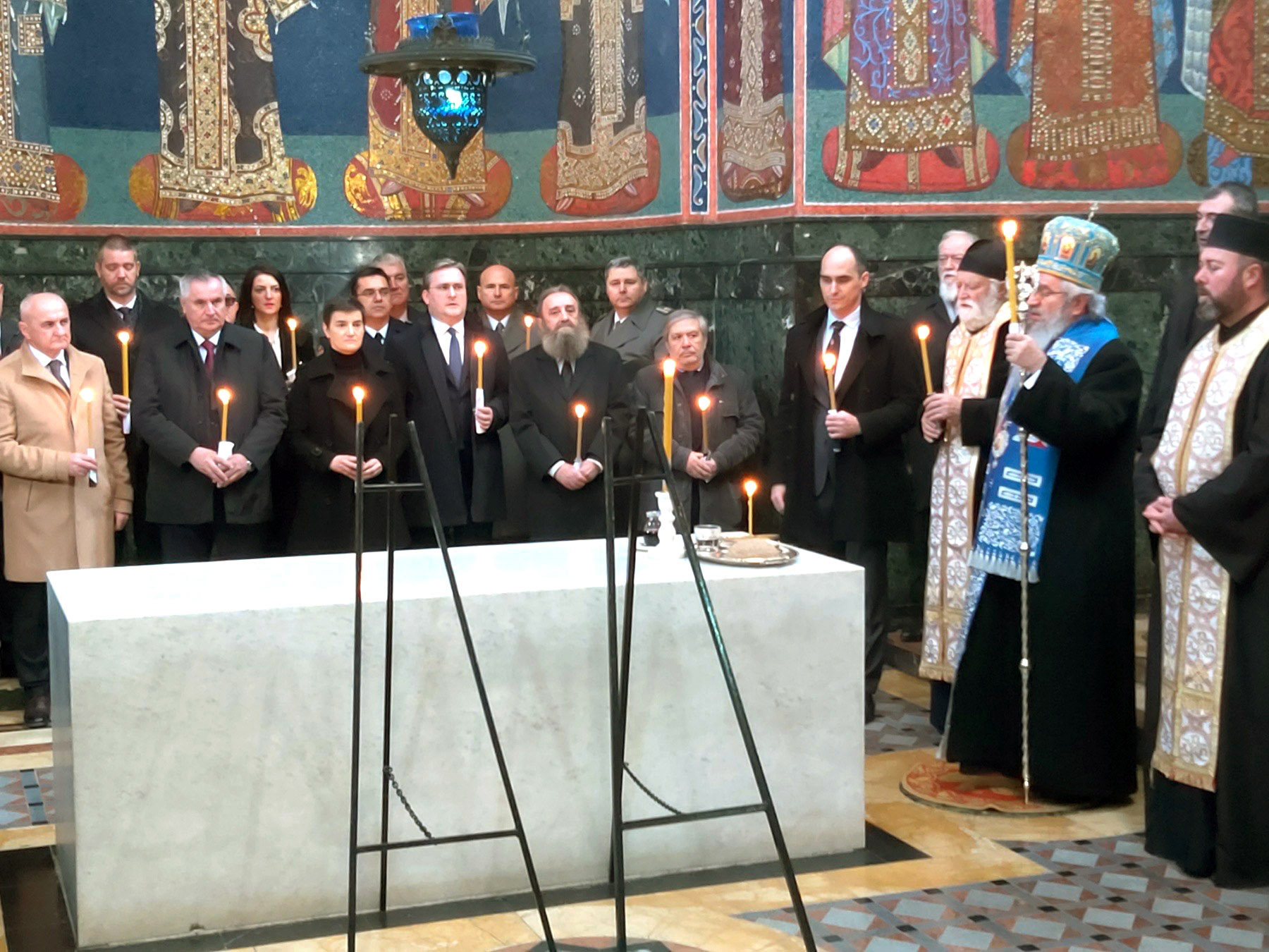 CROWN PRINCE’S ENVOYS AT MARKING OF THE STATEHOOD DAY OF SERBIA IN OPLENAC