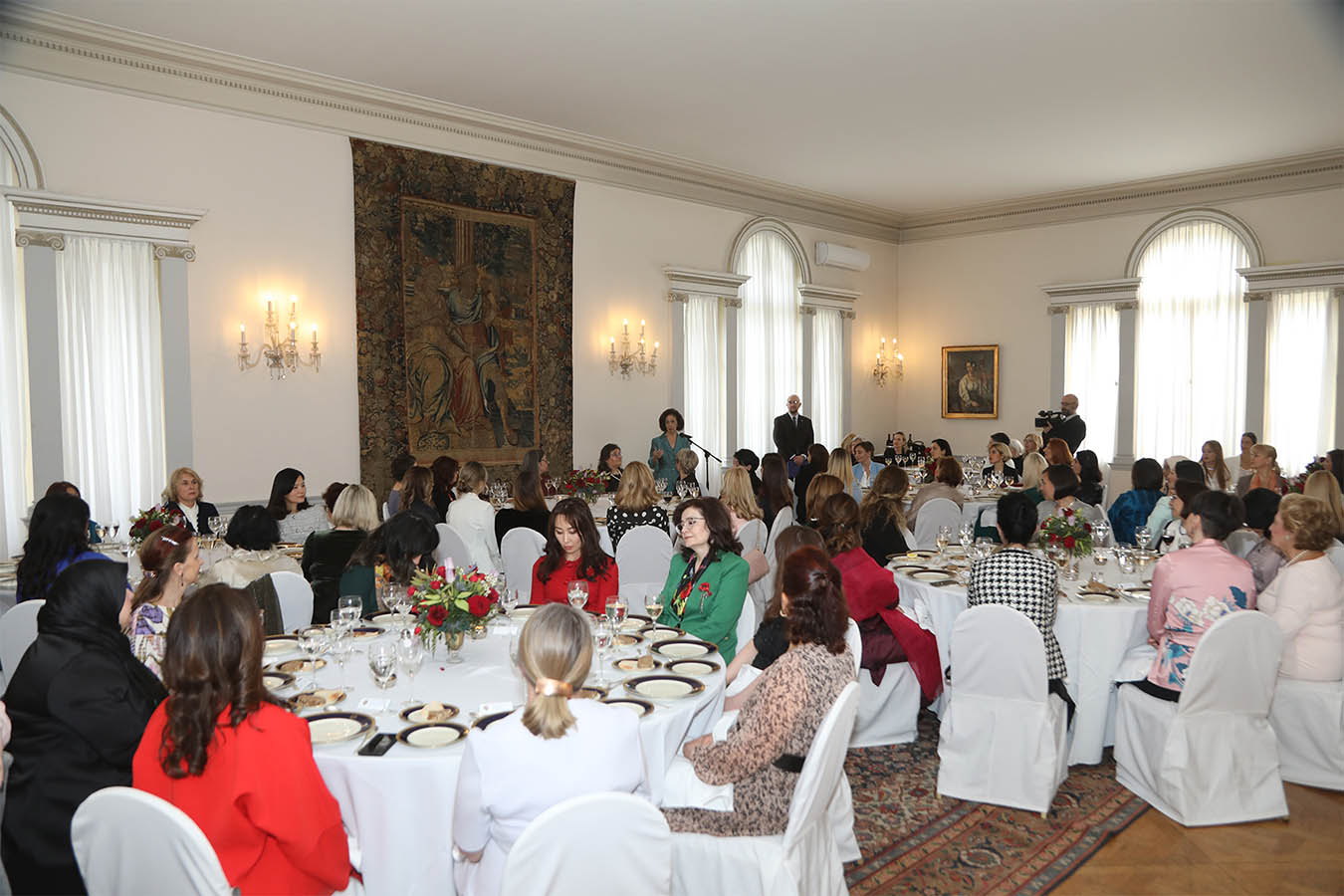 HRH Crown Princess Katherine addressing the guests at the Ladies’ Lunch