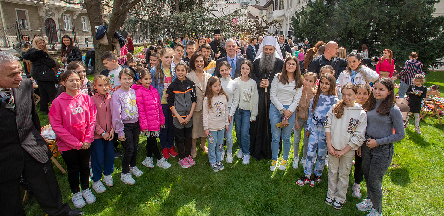 ROYAL COUPLE AT CHILDREN EASTER MAGIC FESTIVAL