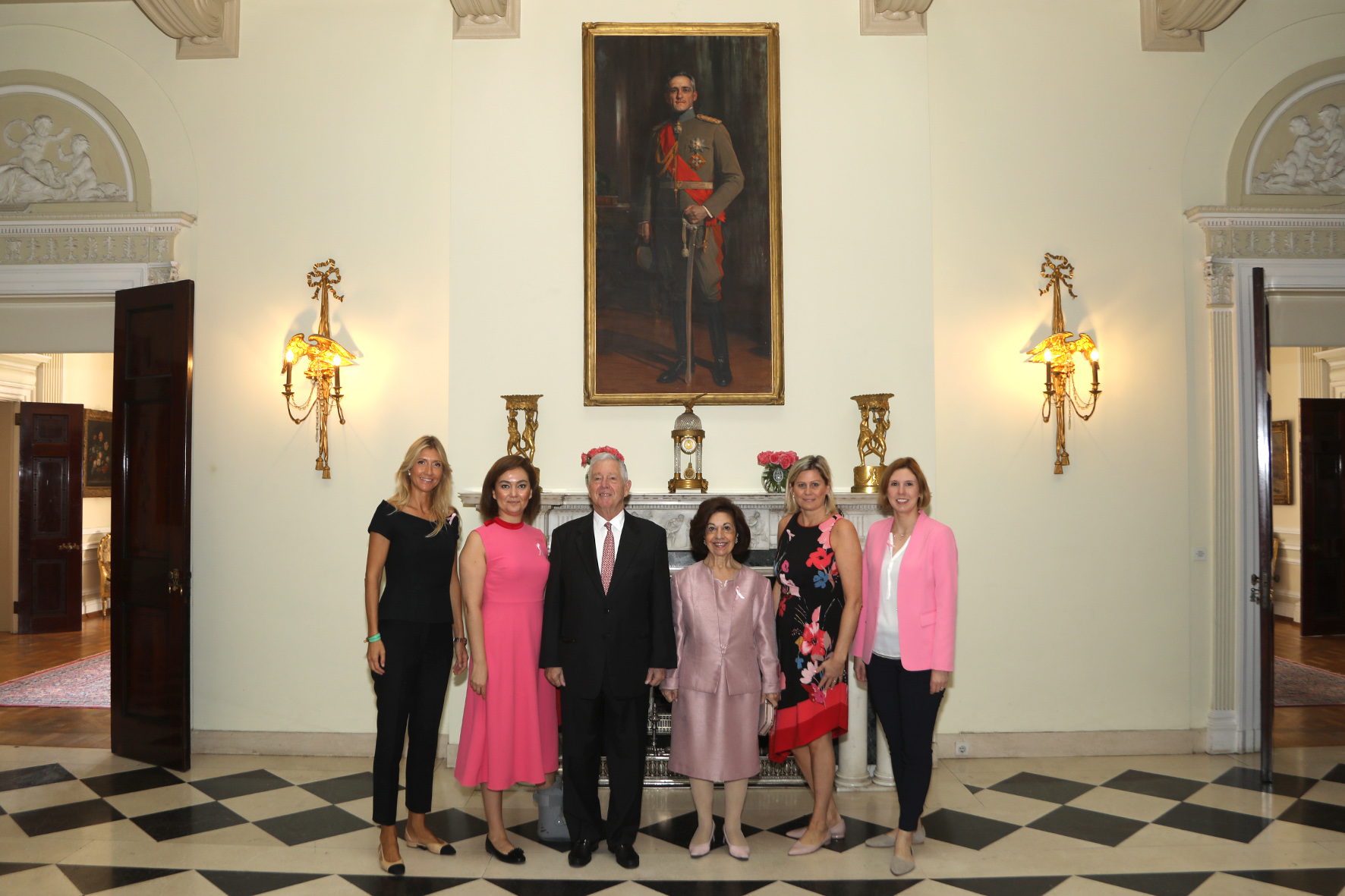 Their Royal Highnesses with Dr. Katarina Bajec, Mrs. Feyza Ozturk, CEOs of Acibadem, and Mrs. Barbora Kuchtová, President of IWC