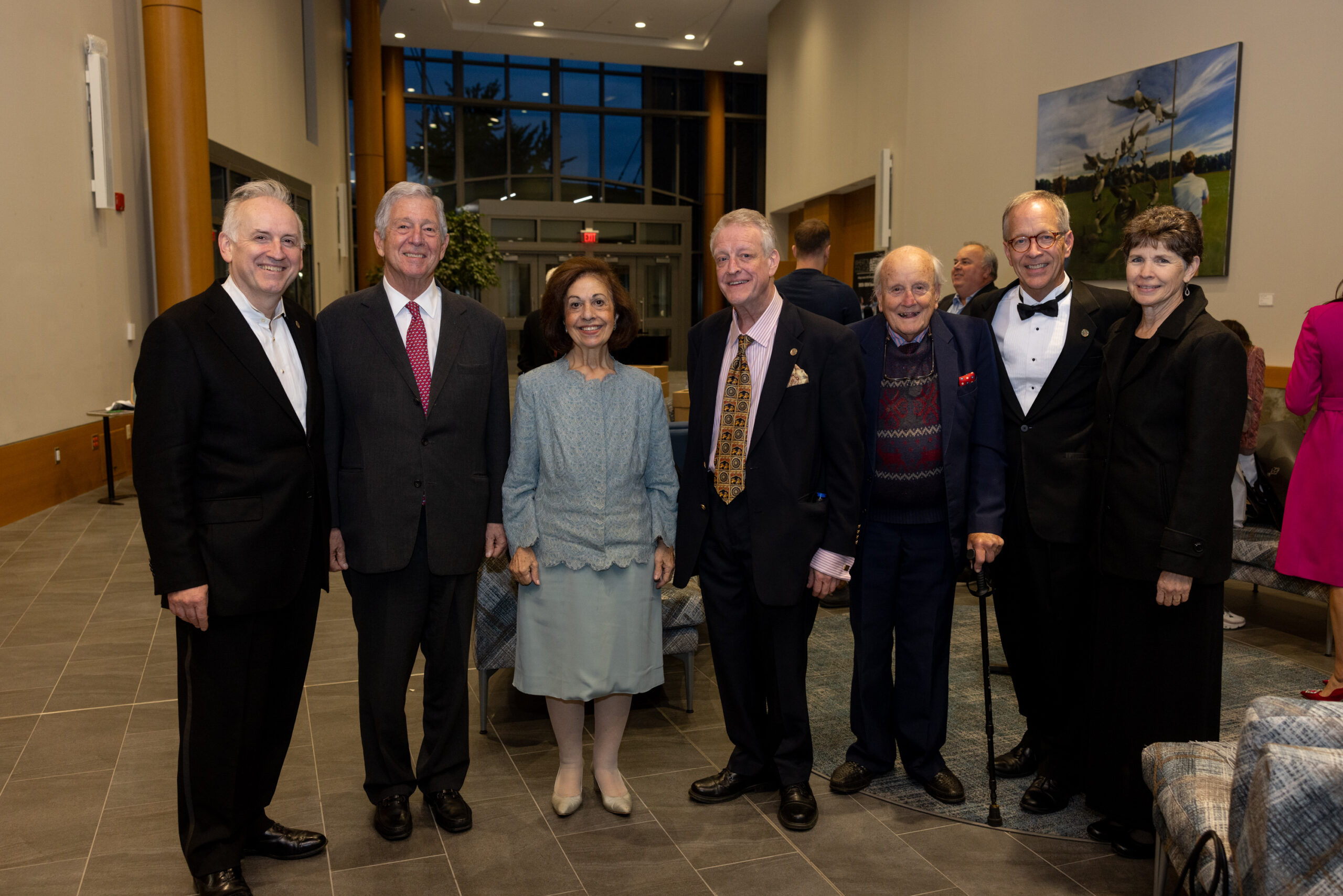 Royal Couple with Maestro Drostan Hall his father, brother, and friends