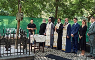 HEREDITARY PRINCE PHILIP AND PRINCESS DANICA HONOUR KARADJORDJE IN RADOVANJSKI LUG