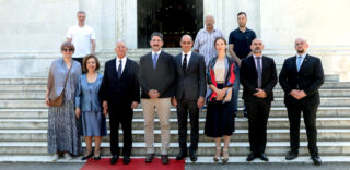 THE ROYAL FAMILY HONOURS KING PETER I AND PRINCE TOMISLAV IN OPLENAC