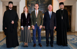 ABBOT OF DECANI MONASTERY VISITS THE ROYAL PALACE