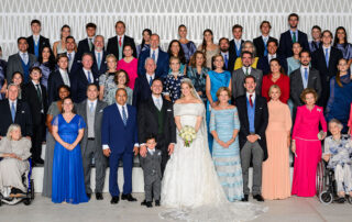 SERBIAN ROYAL COUPLE AT THE WEDDING OF PRINCESS THEODORA OF GREECE