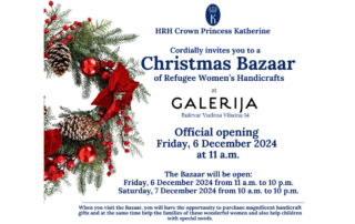 ANNOUNCEMENT - OFFICIAL OPENING OF CHARITY CHRISTMAS BAZAAR OF HANDICRAFTS