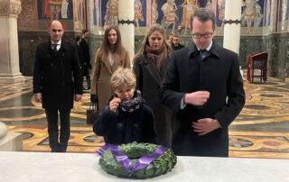 ROYAL FAMILY HONOURS THE STATEHOOD DAY OF SERBIA IN OPLENAC